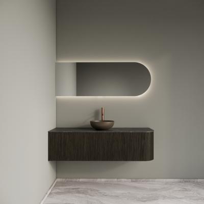 Badkamermeubelset Gliss Design Alluro 140 cm Links Charcoal