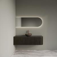 Badkamermeubelset Gliss Design Alluro 140 cm Links Charcoal