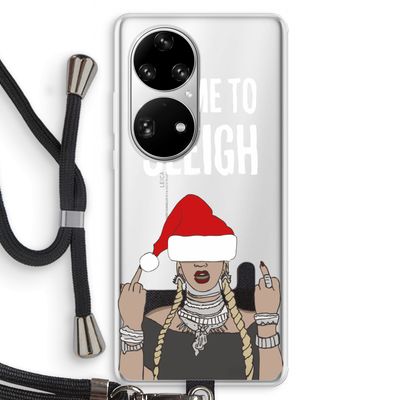 Came To Sleigh: Huawei P50 Pro Transparant Hoesje met koord