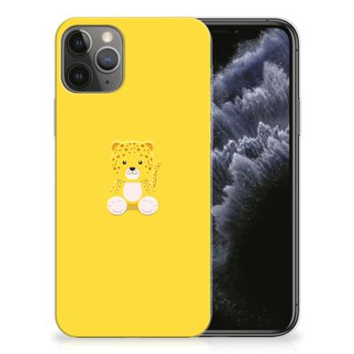 Apple iPhone 11 Pro Telefoonhoesje met Naam Baby Leopard Apple iPhone 11 Pro Telefoonhoesje met Naam Baby Leopard
