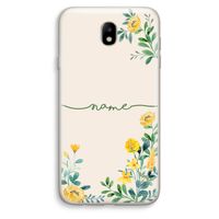 Gele bloemen: Samsung Galaxy J7 (2017) Transparant Hoesje