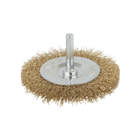 Wolfcraft Draadborstel | Messing | Ronde schacht | Ø75 x 7mm | 1 stuk - 8475000