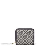 Tory Burch portefeuille monogrammé à design pliant - Bleu