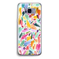 Watercolor Brushstrokes: Samsung Galaxy S8 Transparant Hoesje