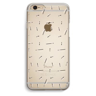 Hipster stripes: iPhone 6 / 6S Transparant Hoesje