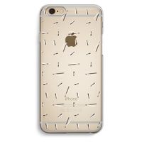 Hipster stripes: iPhone 6 / 6S Transparant Hoesje