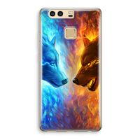 Fire & Ice: Huawei P9 Transparant Hoesje