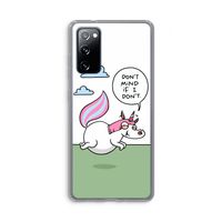 Unicorn: Samsung Galaxy S20 FE / S20 FE 5G Transparant Hoesje