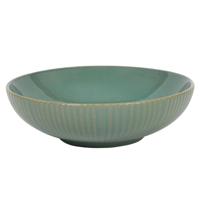 Diep bord lines ocean blauw/groen Ø18cm
