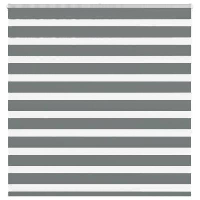 Zebra rolgordijn 150x150 cm stofbreedte 145,9 cm donkergrijs