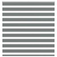 Zebra rolgordijn 150x150 cm stofbreedte 145,9 cm donkergrijs
