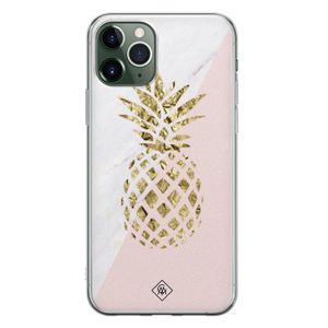 iPhone 11 Pro Max siliconen hoesje - Ananas