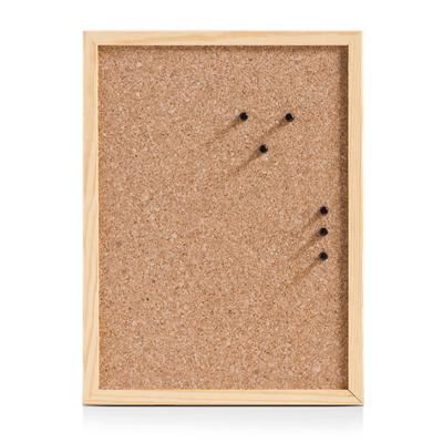 Zeller Prikbord van kurk - met houten omlijsting - incl pinnen - 60 x 40 cm - kantoor