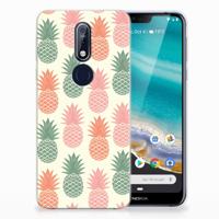 Nokia 7.1 | Siliconen Case | Ananas