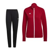 adidas Entrada 22 Full-Zip Trainingspak Dames Rood Zwart Wit