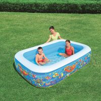 Bestway Kinderzwembad opblaasbaar 229x152x56 cm blauw - thumbnail