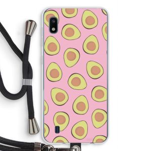 Dancing avocados: Samsung Galaxy A10 Transparant Hoesje met koord