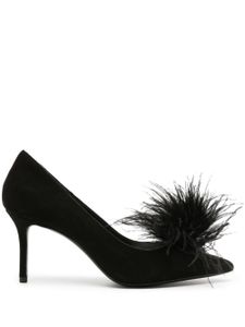 Kate Spade escarpins 80 mm à détails de plumes - Noir