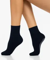 Homepads Antislip sokken donkerblauw 1-paar - Katoenen Grip huissokken