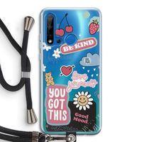 Positivity: Huawei P20 Lite (2019) Transparant Hoesje met koord