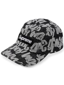 Supreme casquette à logo en jacquard - Noir