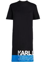 Karl Lagerfeld Jeans robe en coton biologique à logo imprimé - Noir