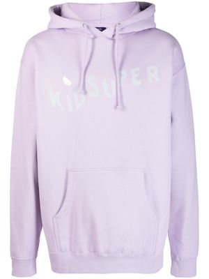 KidSuper hoodie en coton à logo imprimé - Violet