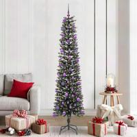 Kunstkerstboom met 300 LED Groen 210 cm PVC en Plastic en Staal