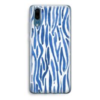 Blauwe nerven: Huawei P20 Transparant Hoesje
