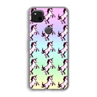 Musketon Unicorn: Google Pixel 4a Transparant Hoesje