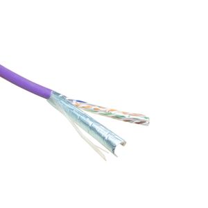 ACT FS6015 CAT6 F/UTP Massieve Installatiekabel | LSZH | CPR Euroklasse ECA | 24AWG | Violet | 500 meter