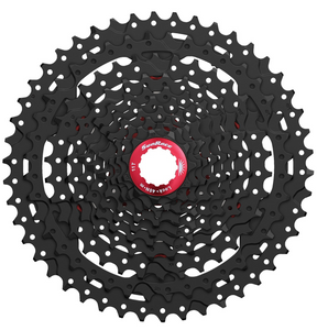 Sunrace Cassette 10 speed CS-MX3 11-46T zwart/rood