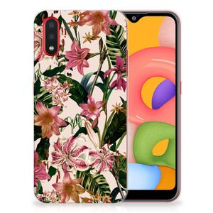 Samsung Galaxy A01 TPU Case Flowers