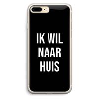 Ik wil naar huis - Zwart: iPhone 7 Plus Transparant Hoesje