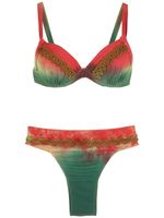 Amir Slama bikini tie-dye à broderies - Multicolore - thumbnail