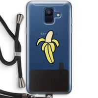 Banana: Samsung Galaxy A6 (2018) Transparant Hoesje met koord
