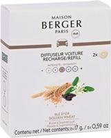 Maison Berger Navulling - voor autoparfum - Golden Wheat - 2 stuks Maison Berger Navulling - voor autoparfum - Golden Wheat - 2 stuks