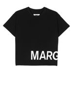 MM6 Maison Margiela Kids t-shirt en coton à logo imprimé - Noir - thumbnail