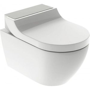 Geberit AquaClean Tuma Comfort douche wc met RVS deksel en Rimfree toilet