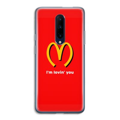 I'm lovin' you: OnePlus 7 Pro Transparant Hoesje