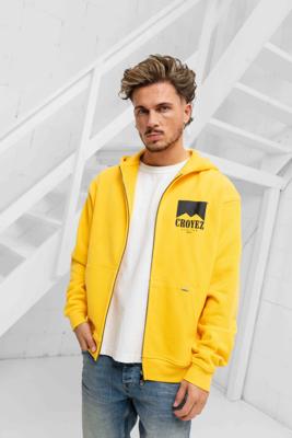 Croyez Fumes Zip Hoodie Heren Geel - Maat S - Kleur: BeigeZwart | Soccerfanshop