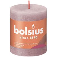 Bolsius kaars rustiek 8x7 cm ash rose Bolsius kaars rustiek 8x7 cm ash rose