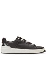 Balmain baskets B-Court en cuir - Noir - thumbnail