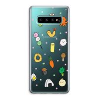 Happy bento friends: Samsung Galaxy S10 Plus Transparant Hoesje