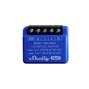 Shelly Plus 1 Mini Gen. 3 Draadloze schakelaar WiFi, Bluetooth