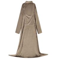 VidaXL Deken hoodie kameel f flanel