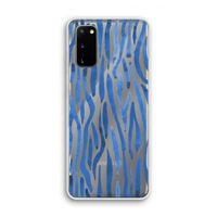 Blauwe nerven: Samsung Galaxy S20 Transparant Hoesje