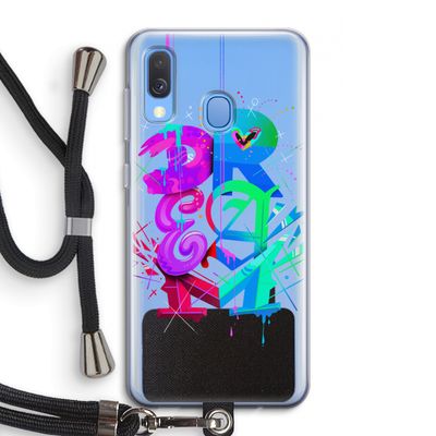 Dream: Samsung Galaxy A40 Transparant Hoesje met koord