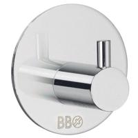 Smedbo Beslagsboden Handdoekhouder - 3x3cm - zelfklevend - RVS Gepolijst Edelstaal BK1101