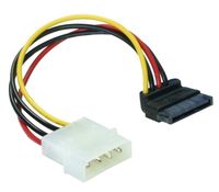 DeLOCK Cable Power SATA HDD > 4pin male – angled Multi kleuren 0,15 m - thumbnail